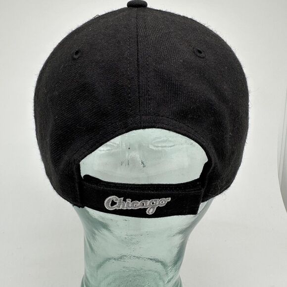 Chicago White Sox Hat Cap Strap Back Mens One Size Black White MLB Baseball - Picture 4 of 8